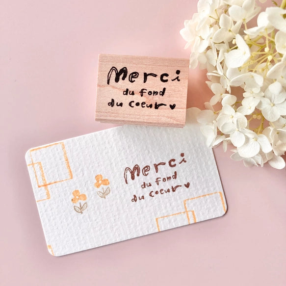Tampon Merci du fond du coeur Hankodori