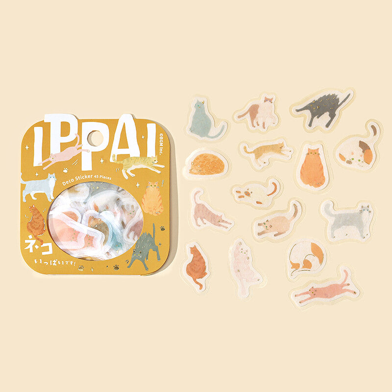 IPPAI Cat Snowflake Stickers