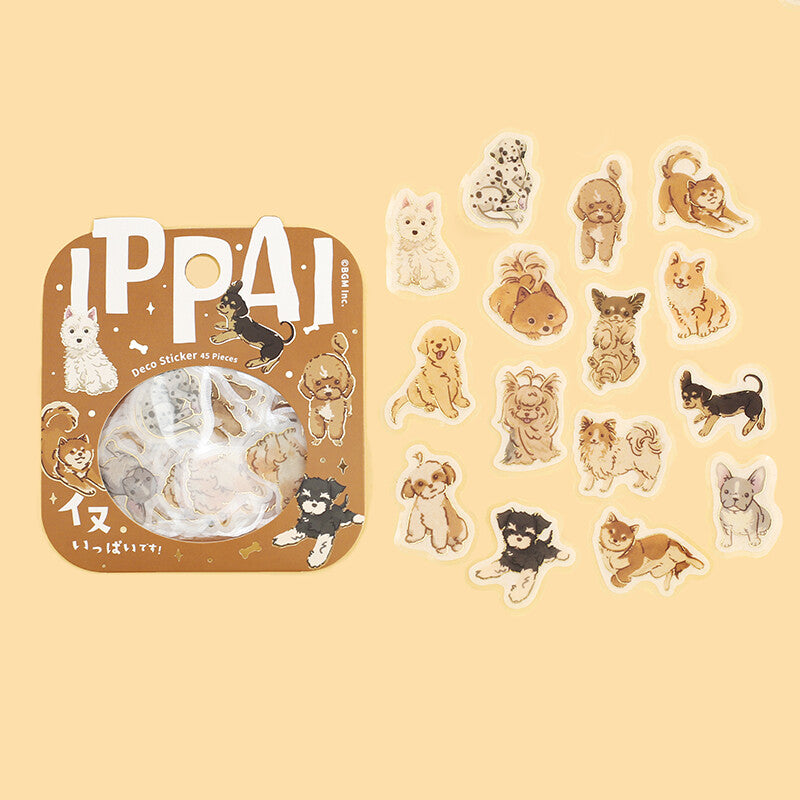 IPPAI Dog Snowflake Stickers