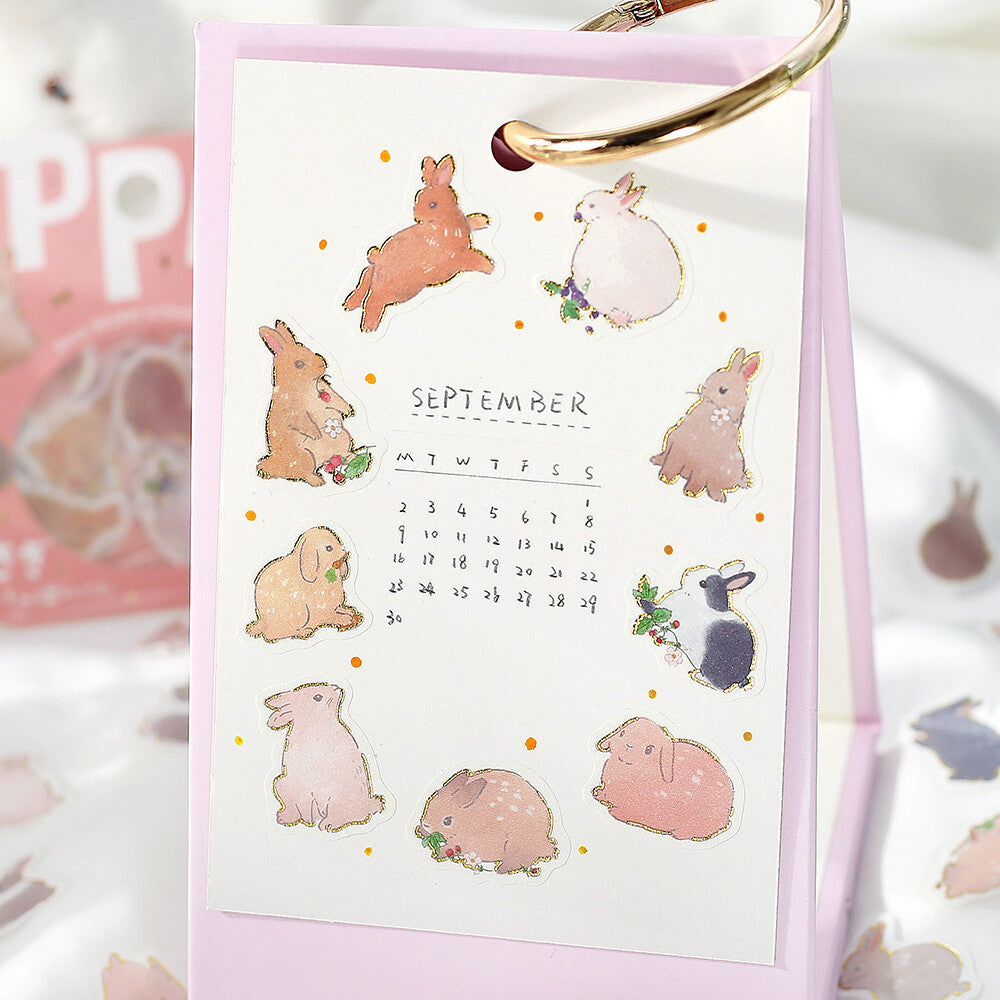 IPPAI Rabbit Snowflake Stickers