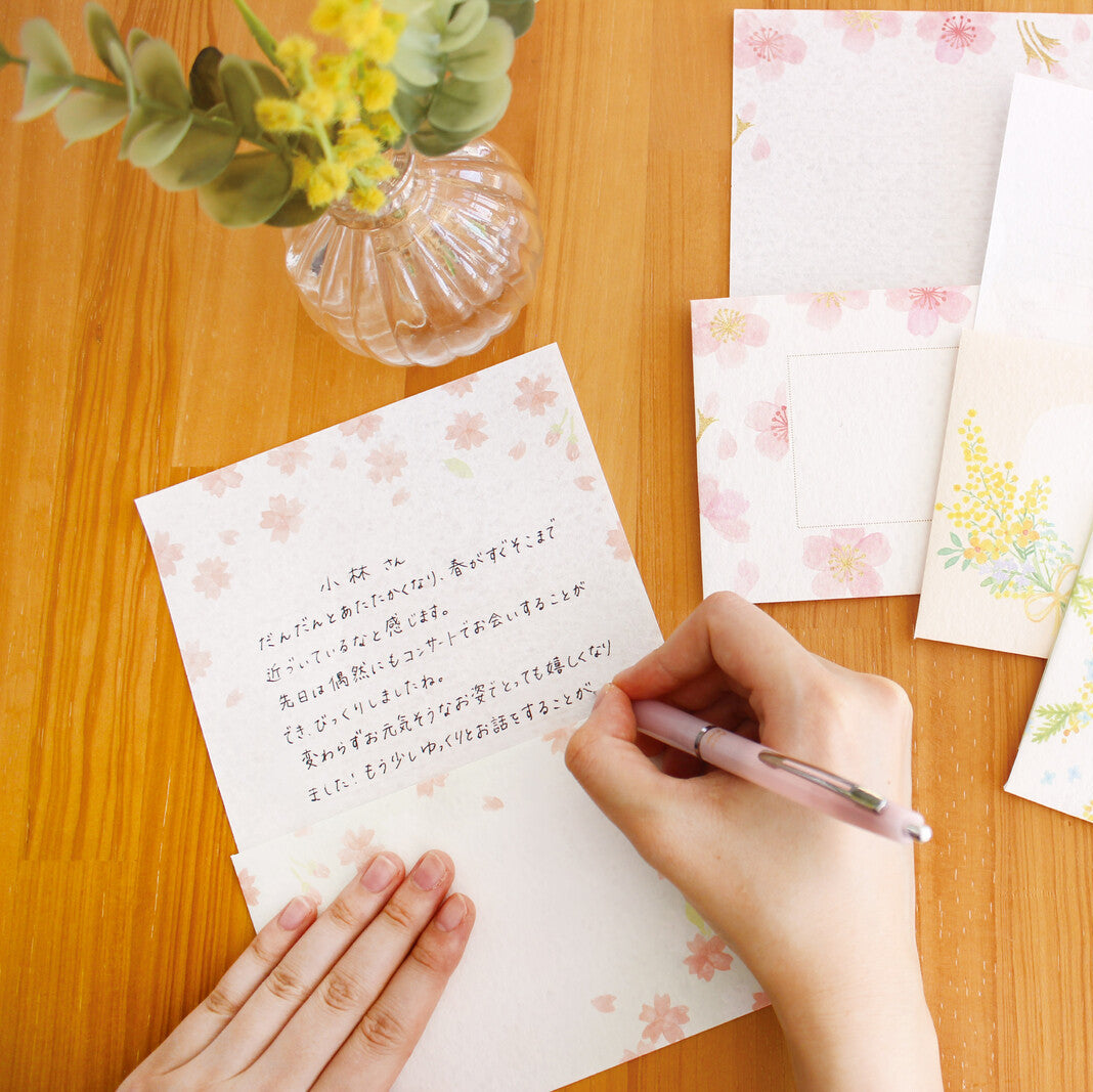 Set de Papier à Lettres Mizuiro Sakura Furukawa Paper