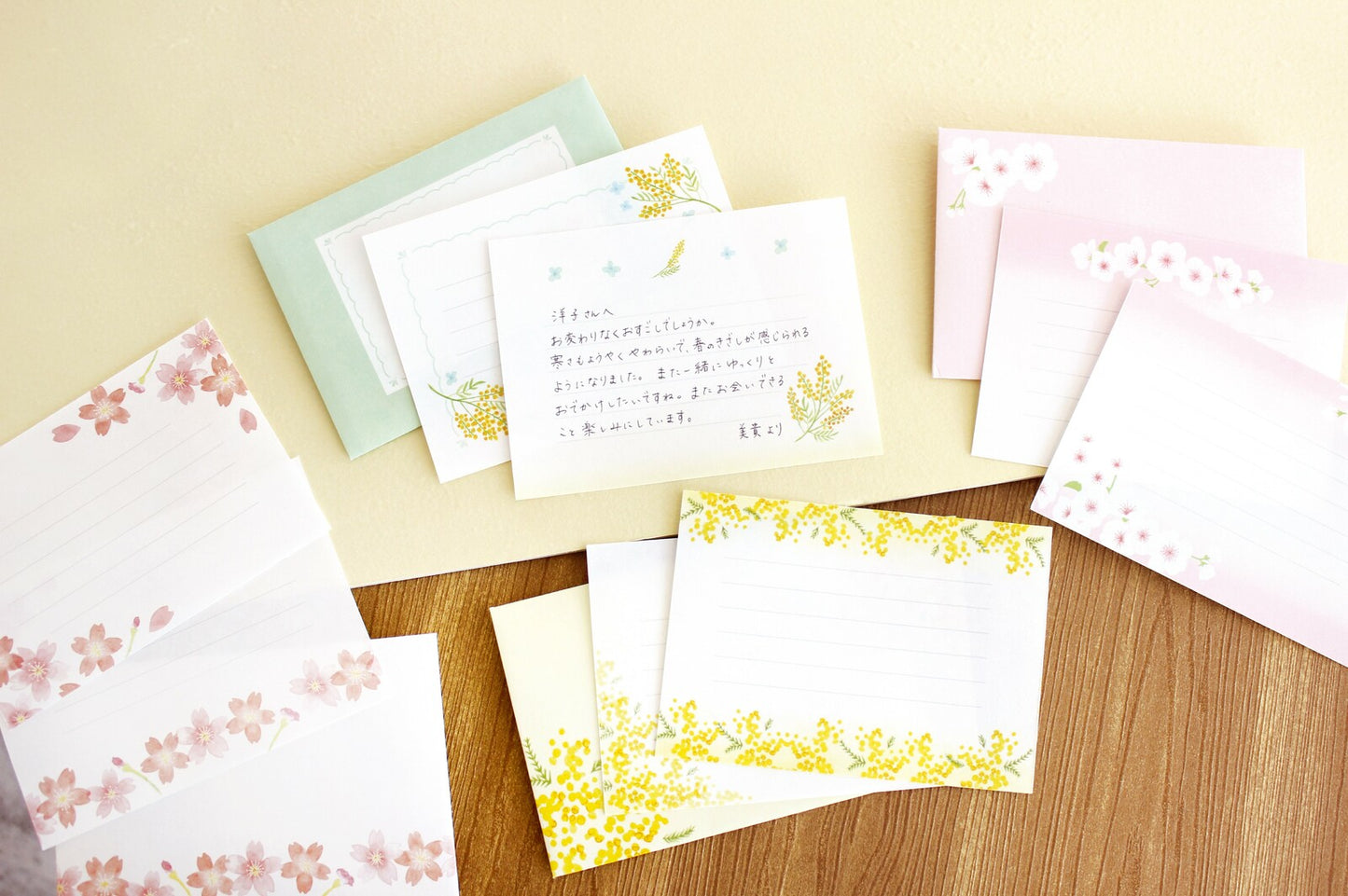Mini Set de Papier à Lettres Mimosa Furukawa Paper