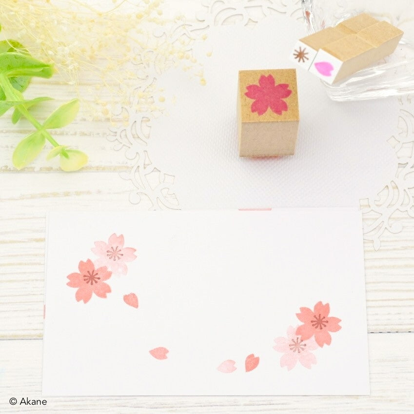 Tampons Fleur de Cerisier Sakura Pétale et Pistil (3 tampons)