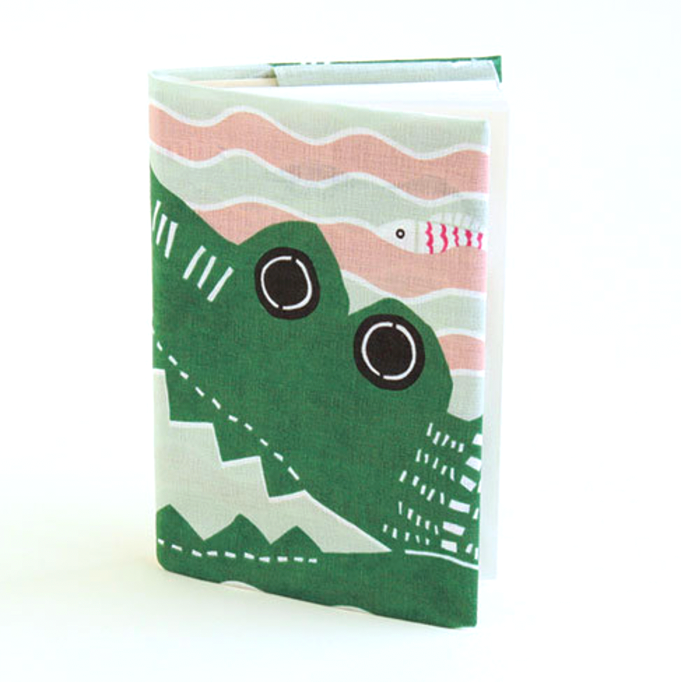 Furoshiki Kata Kata Musubi Crocodile et Oiseaux en coton bio 50 cm