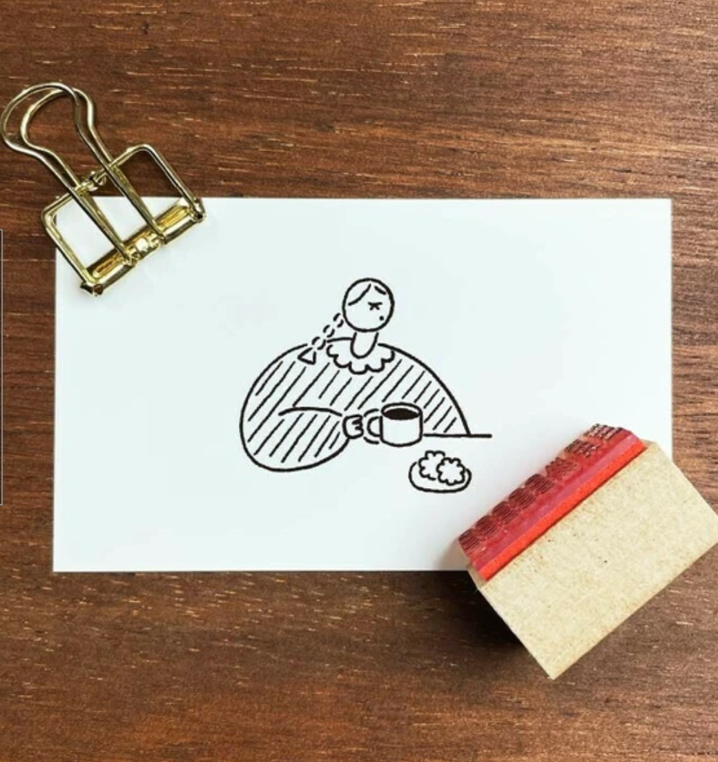 Tampon Au Café Maru Chan Stamp Marche
