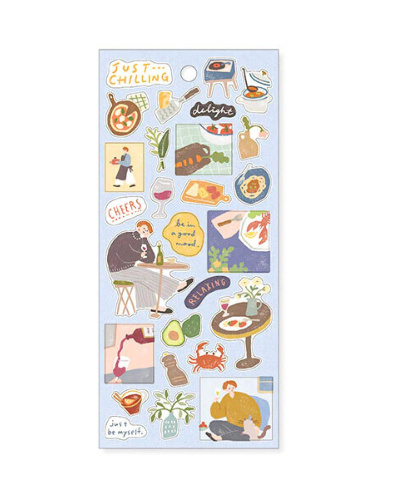Stickers Just Chilling Dinner time Mindwave