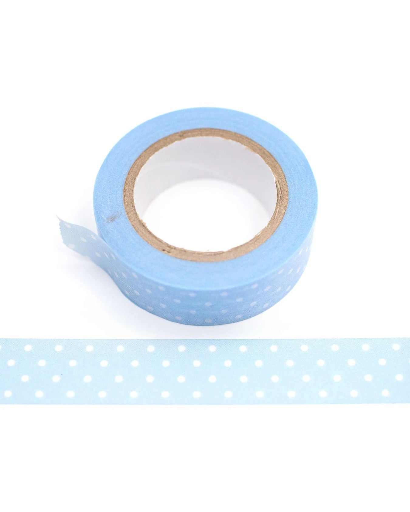 Masking Tape Pastel Dot Bleu Clair — Papier Platz
