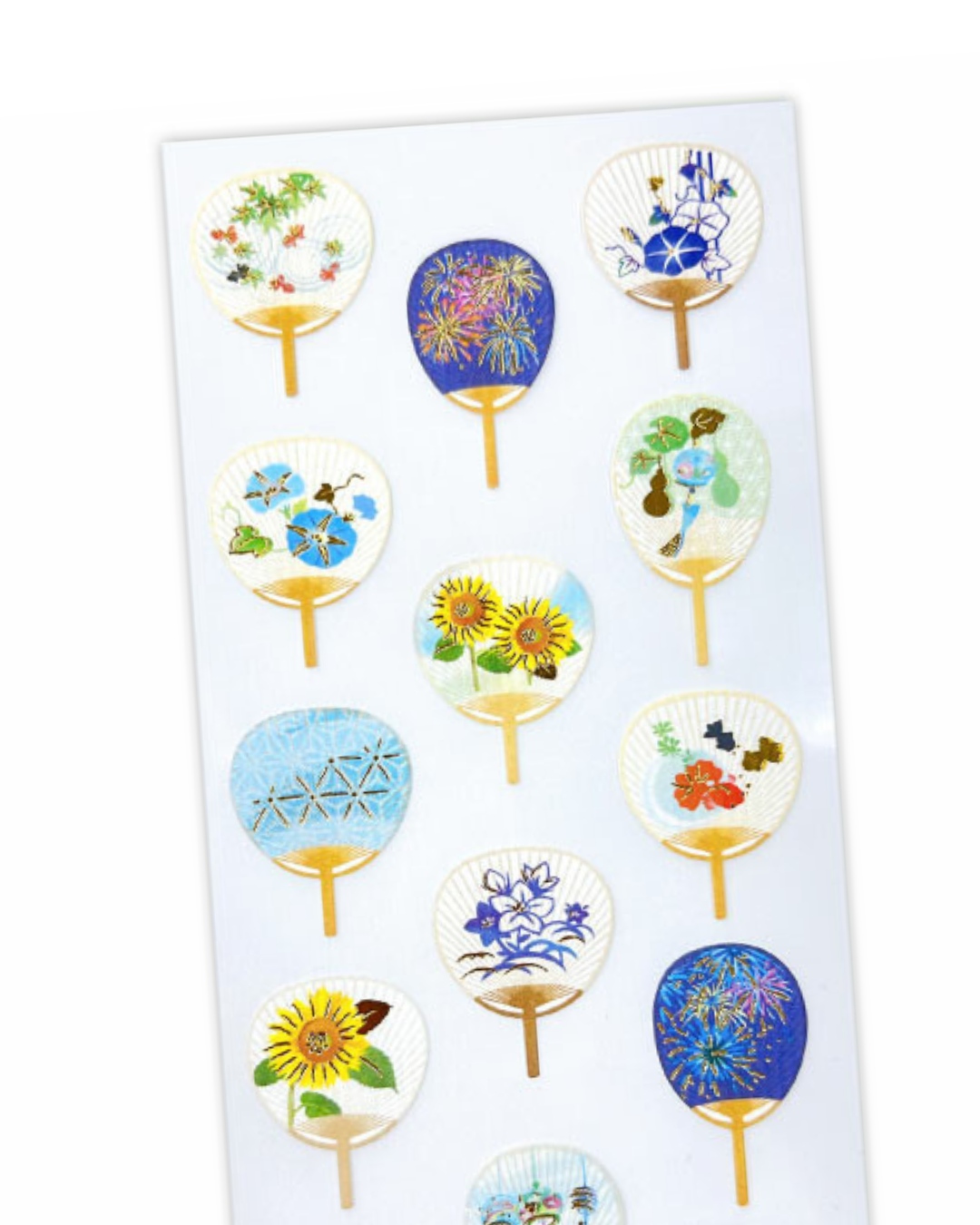 Stickers Éventails Japonais Été
