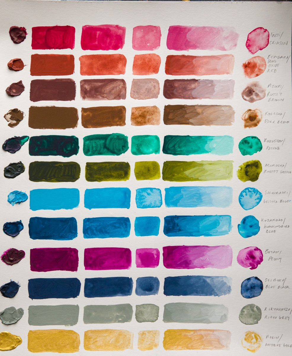 Winter Set of 12 Tubes 15ml Extra-fine Gouache by Holbein Artists