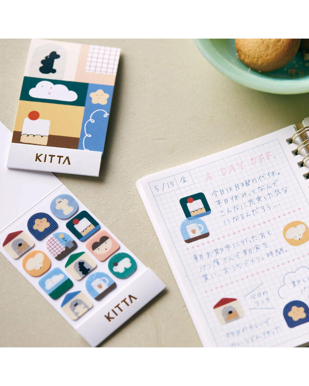 Carnet de Stickers Home (Icon) — KITTA Clear - King Jim