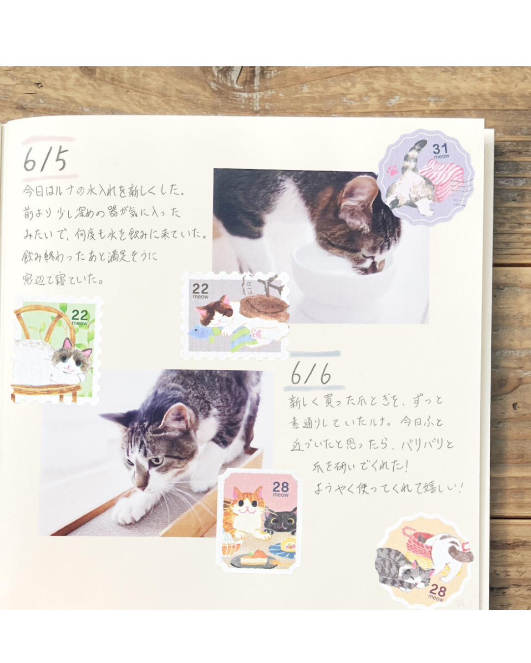 Stickers Flakes Nekorobi Stamp Style – Wanowa