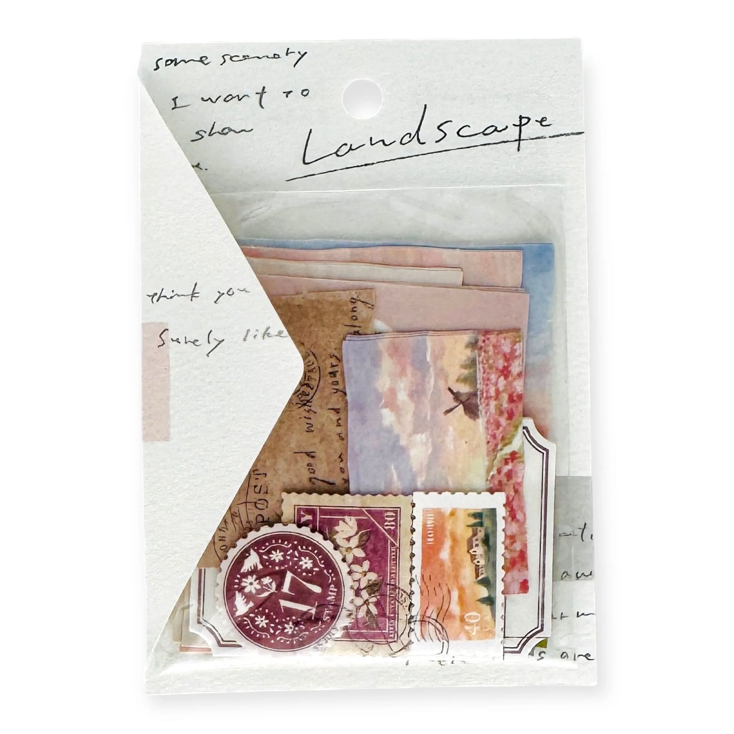 Landscape Stickers Flakes Crépuscule