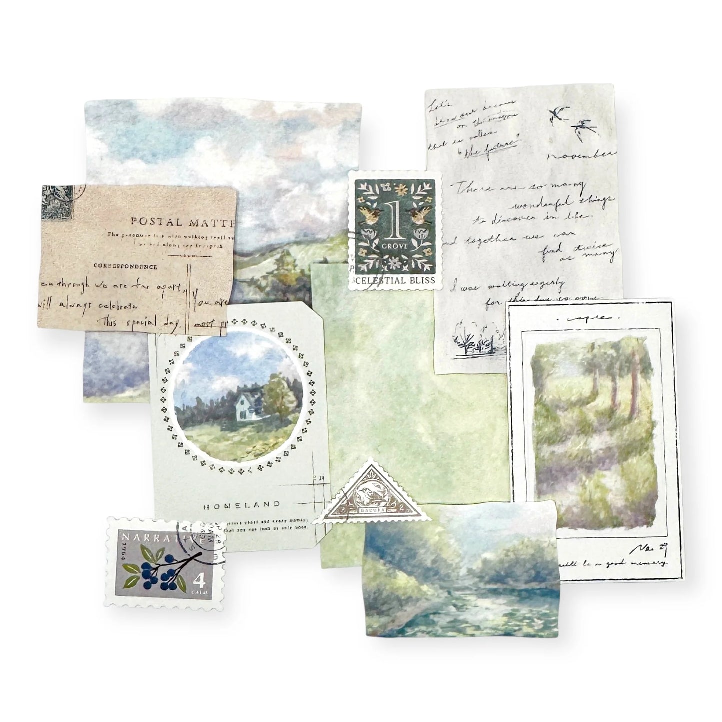 Landscape Stickers Flakes Nature