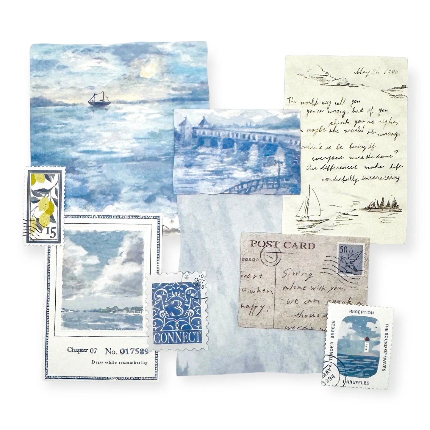 Landscape Stickers Flakes Bord de mer