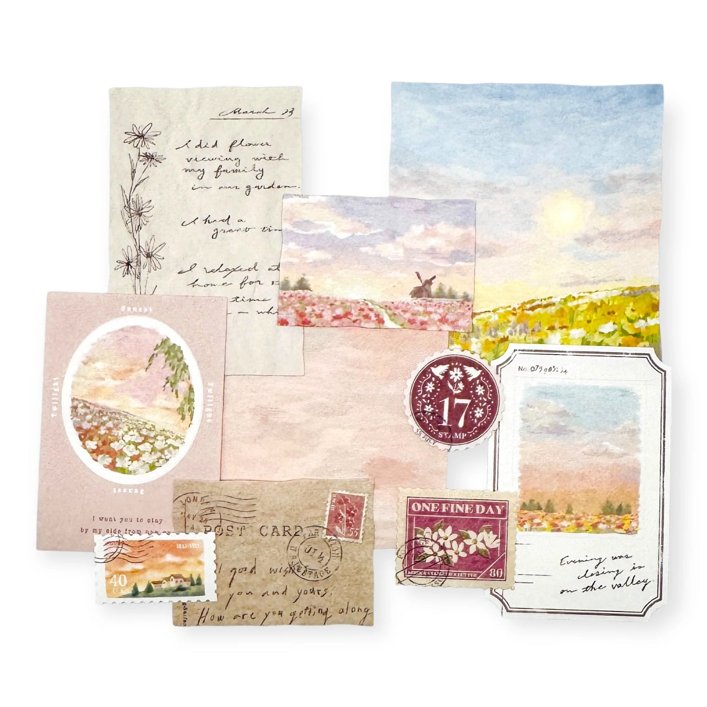 Landscape Stickers Flakes Crépuscule