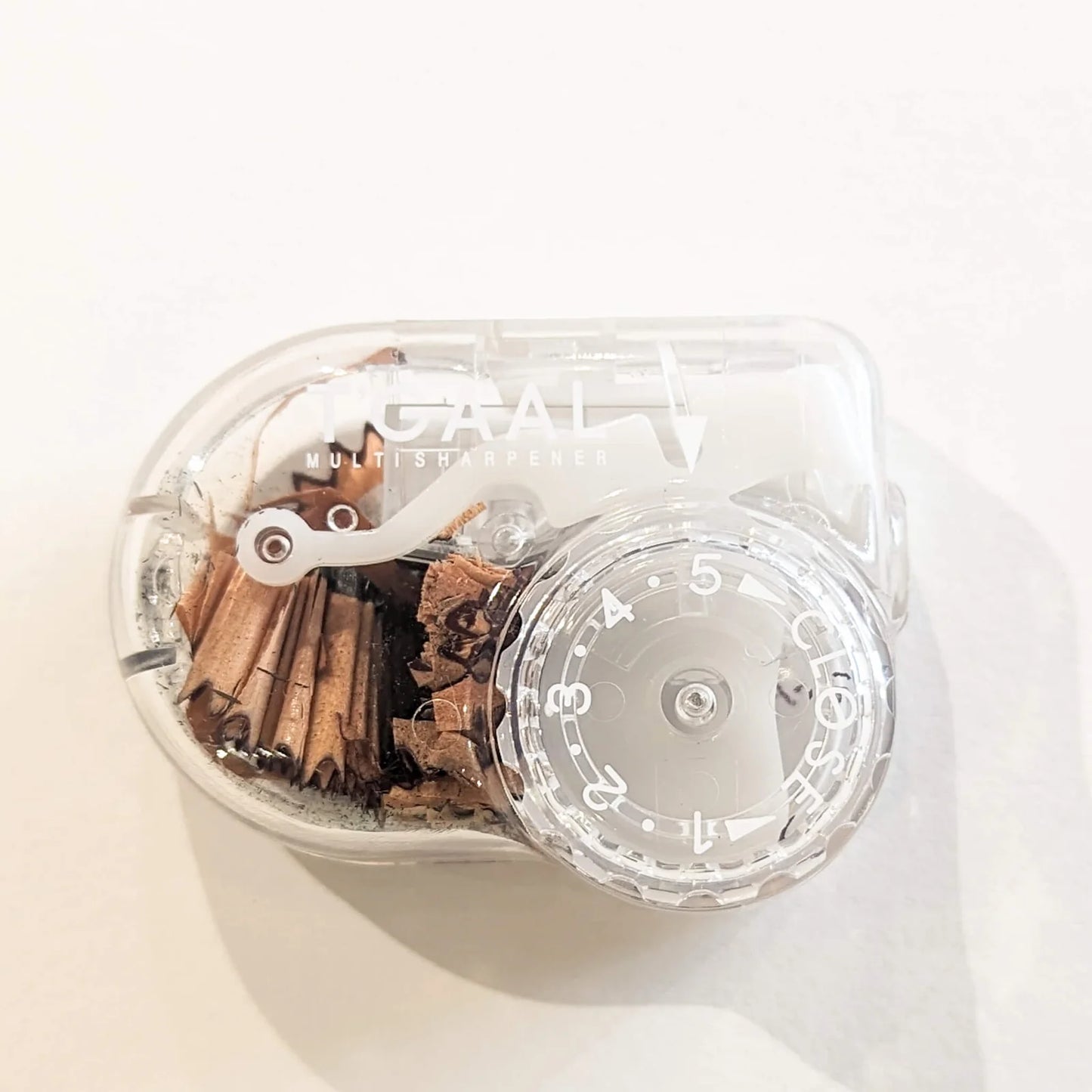 Kutsuwa T'GAAL Transparent Pencil Sharpener – Adjustable Angle and Length