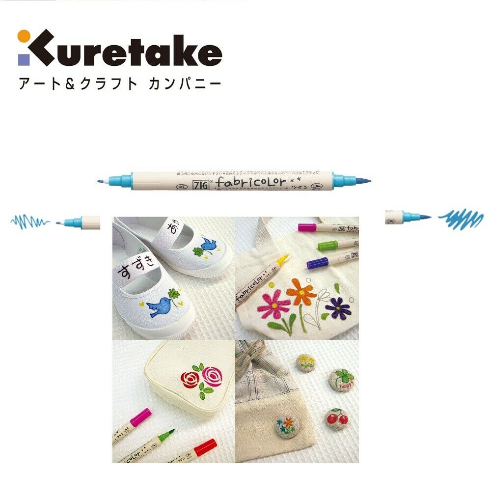 Lot de 6 Marqueurs à Double Pointe Pastel ZIG Fabricolor