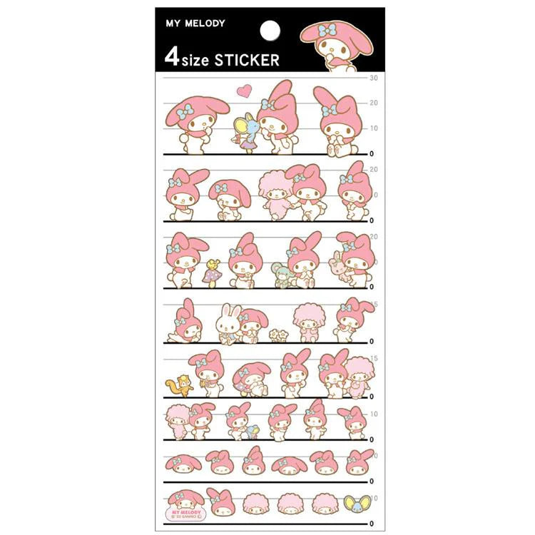 My Melody Stickers 4 sizes
