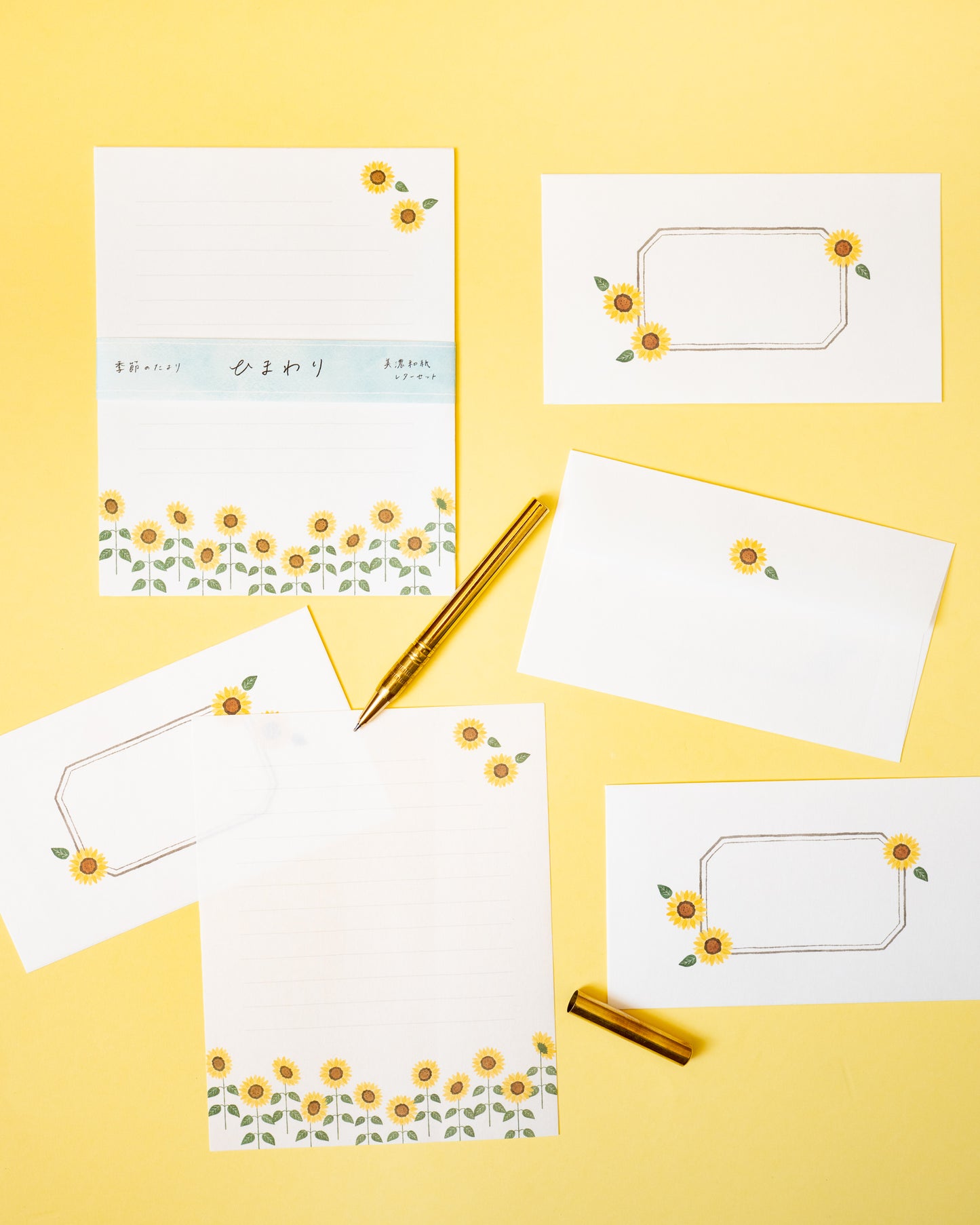 Set de Papier à Lettre Tournesols