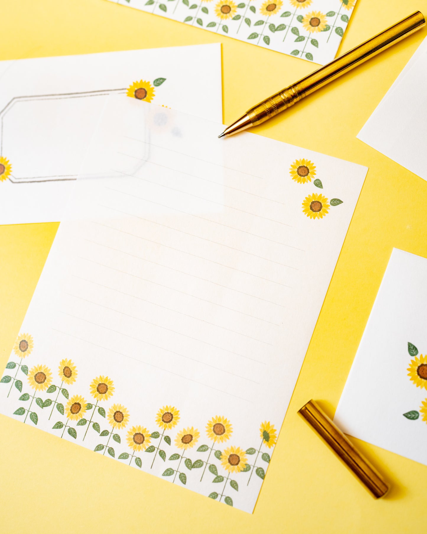 Set de Papier à Lettre Tournesols