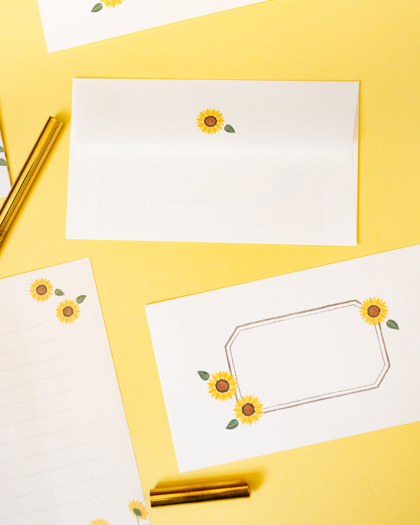 Set de Papier à Lettre Tournesols
