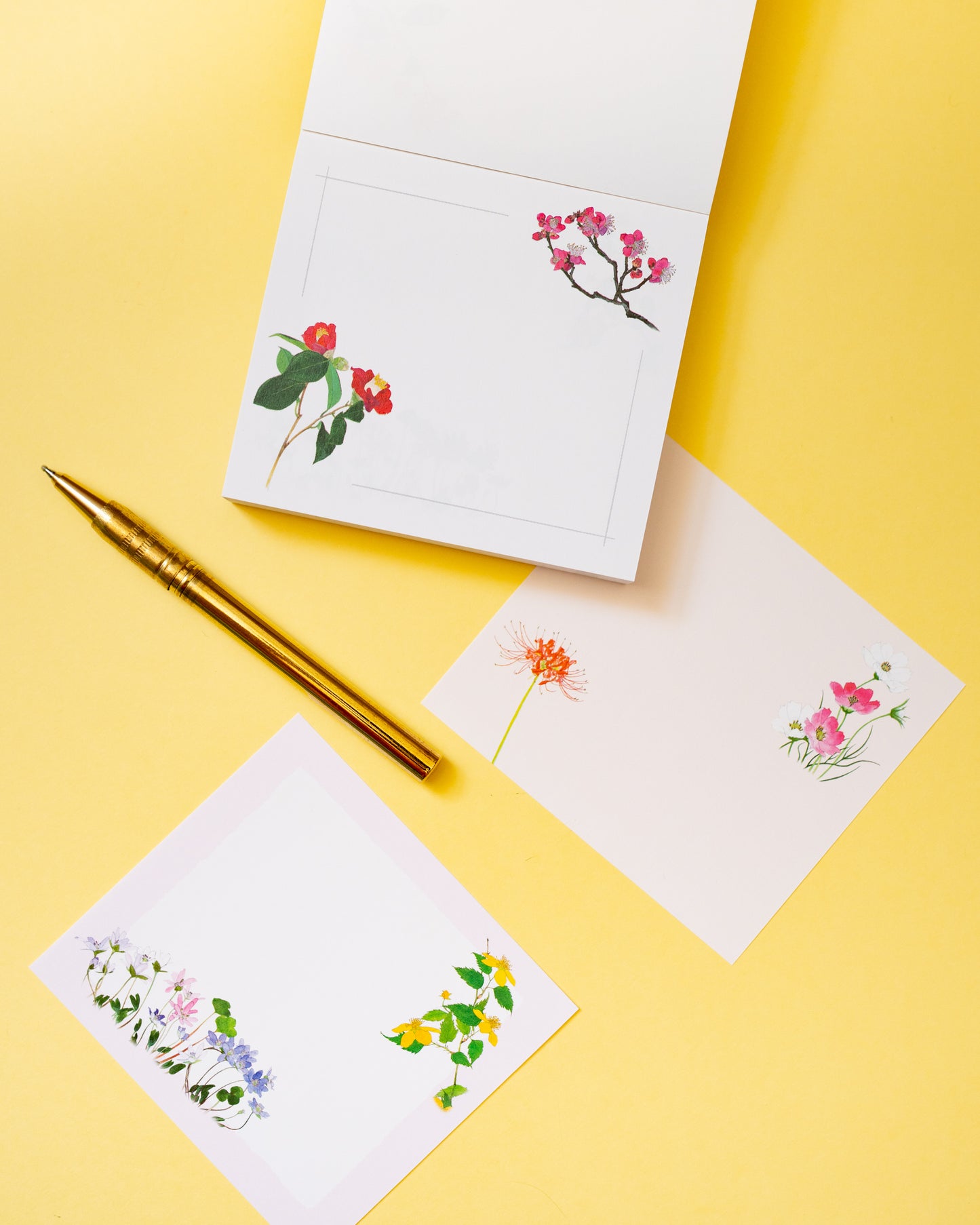 Bloc-notes Yasuo Toyama Fleurs de saison