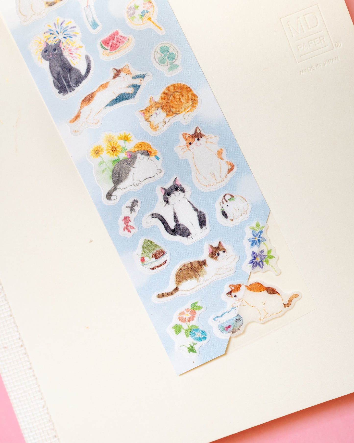 Summer Cats Stickers