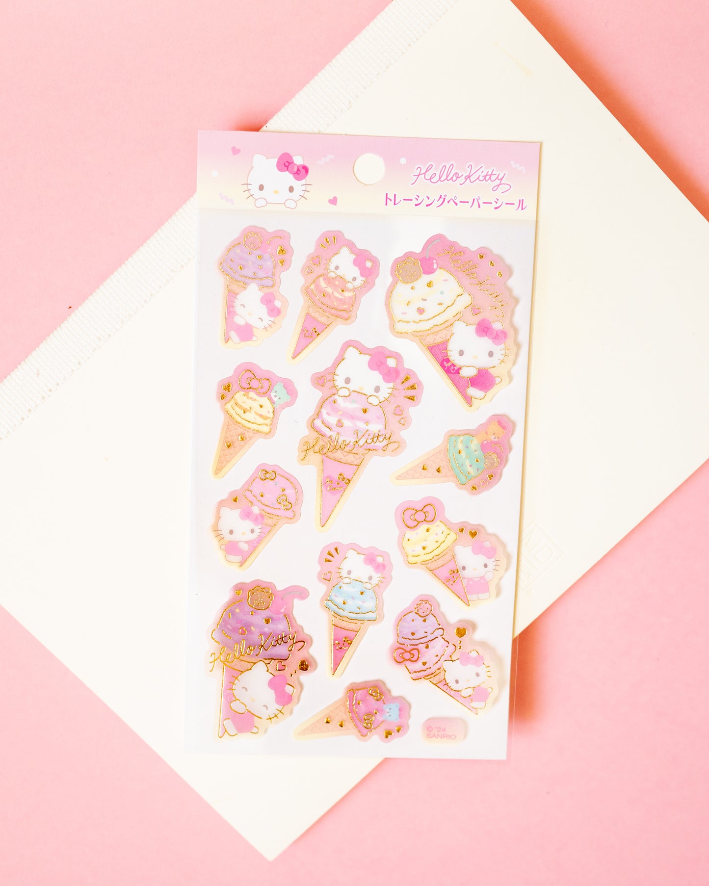 Hello Kitty Ice Cream Party Stickers