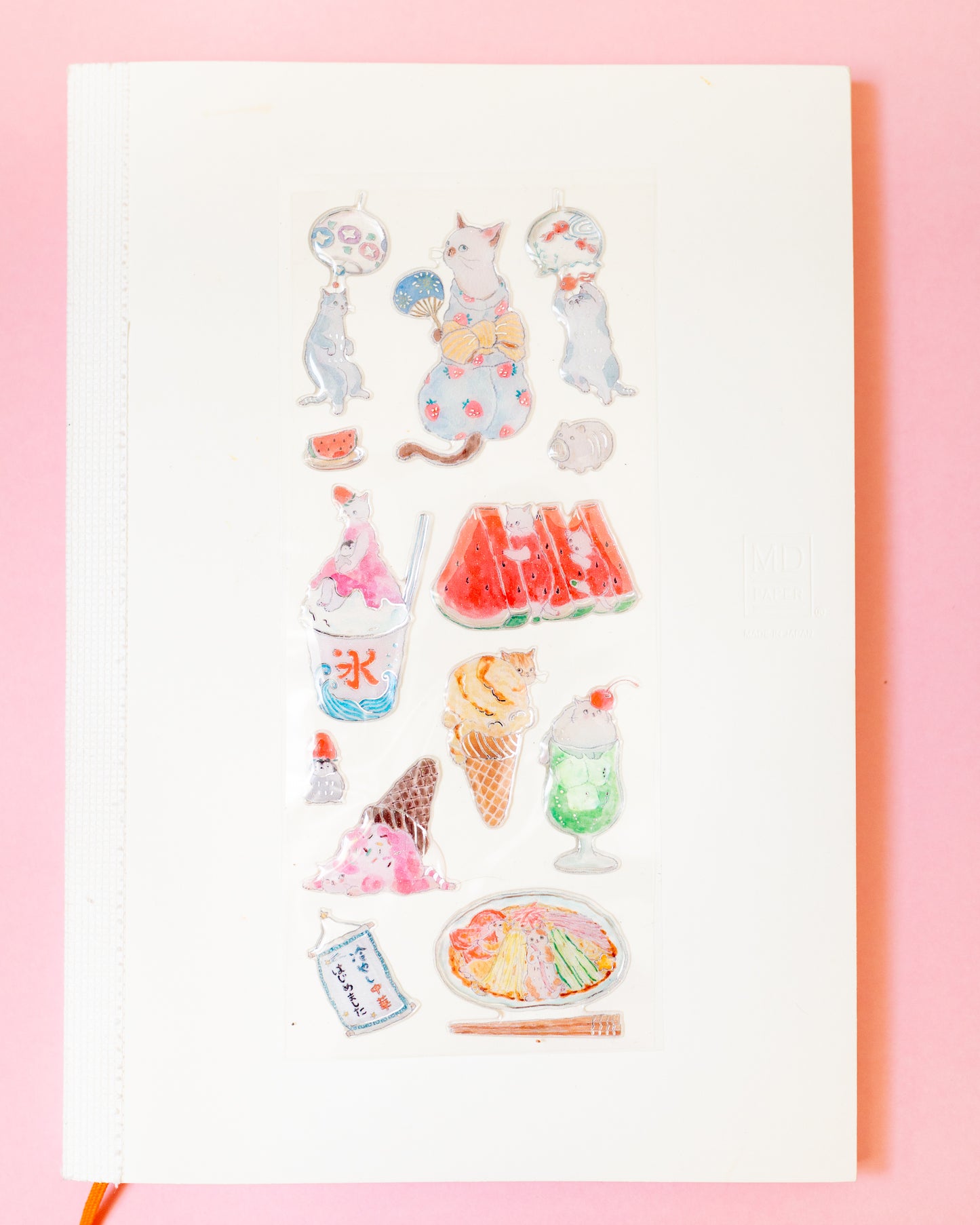 Tokoro Tamugi Food Cat Stickers