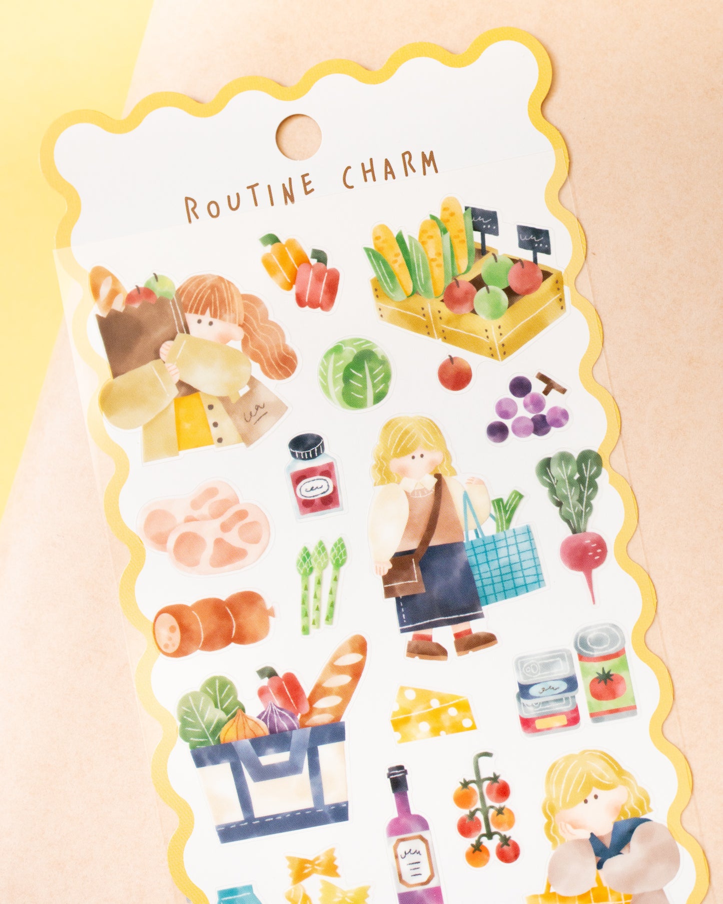 Stickers Routine Charm Marché