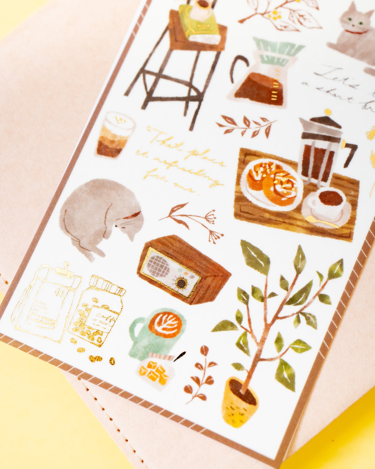 Stickers Chats et Café Snug Room