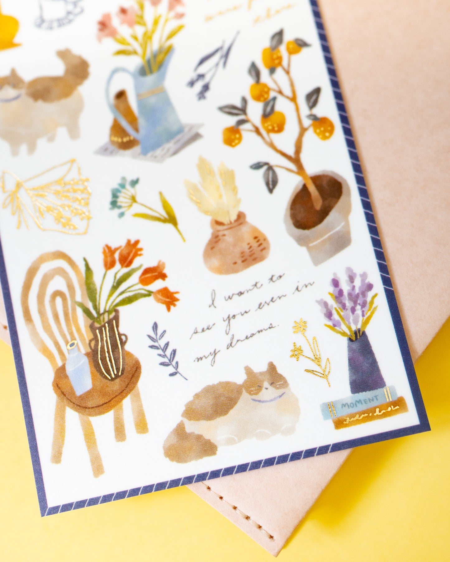 Stickers Chats et Fleurs Snug Room