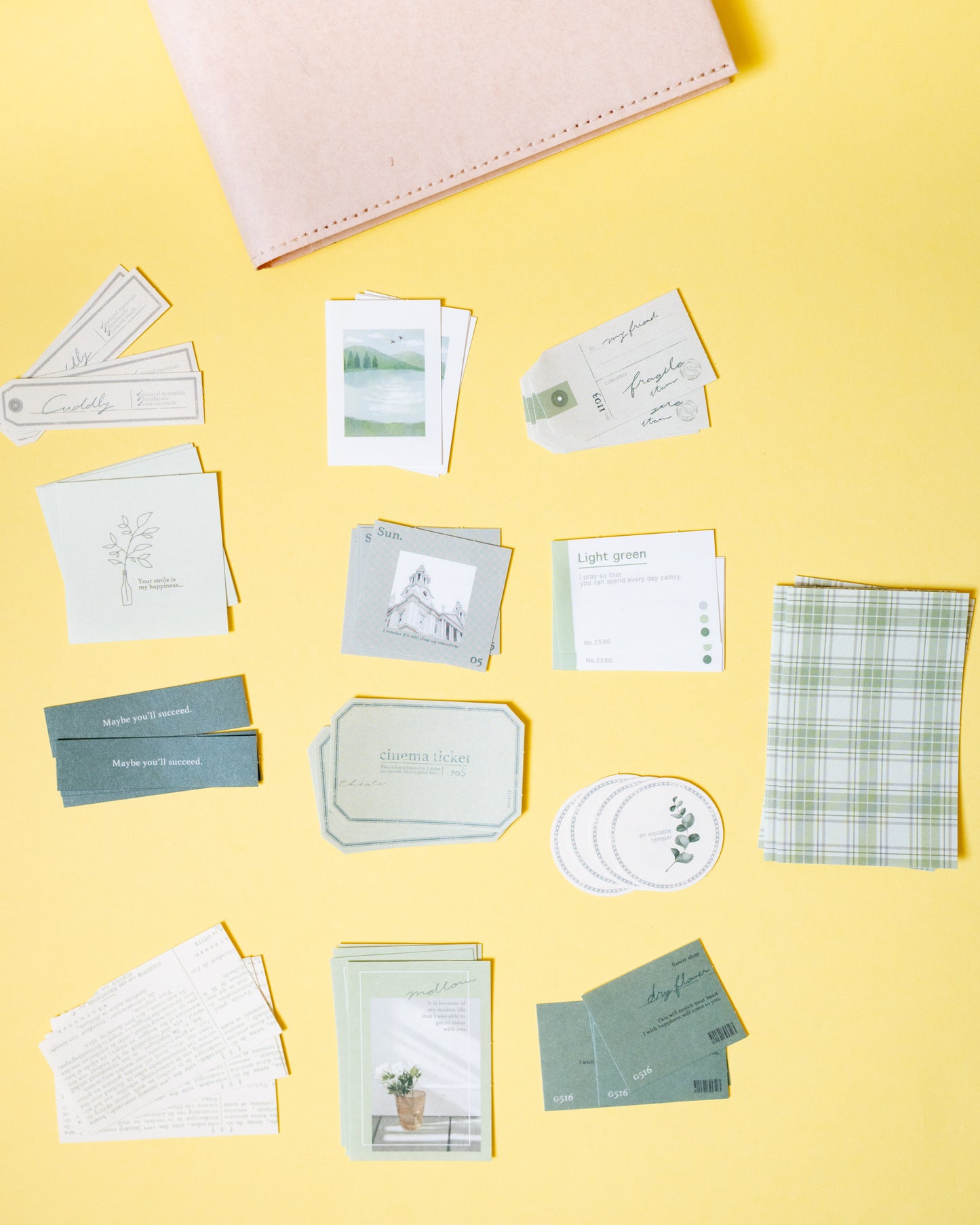 Stickers Paper Bundle Green Mindwave