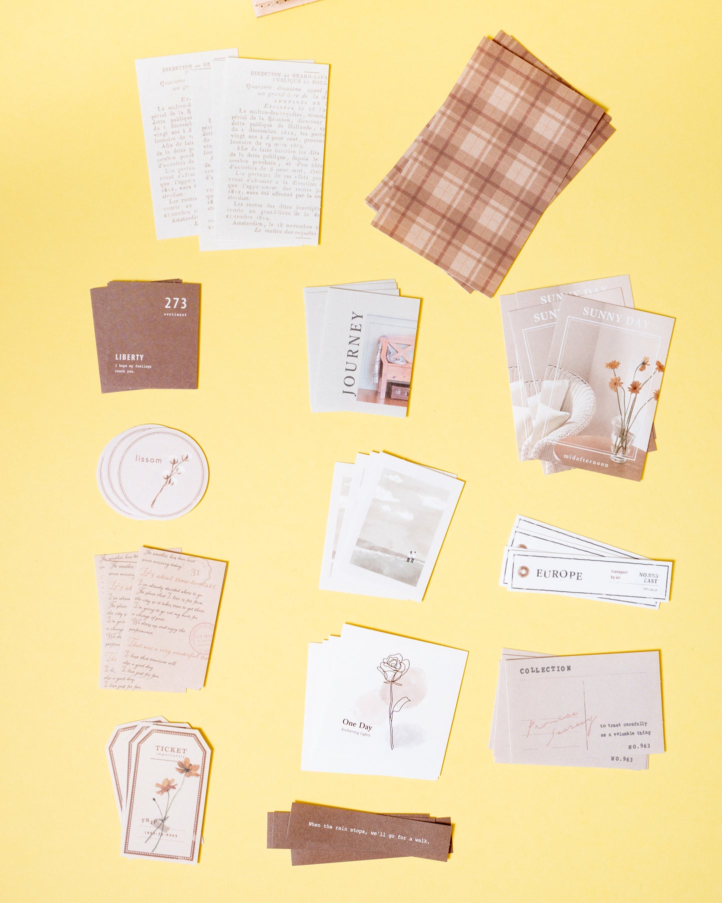 Stickers Paper Bundle Brown Mindwave