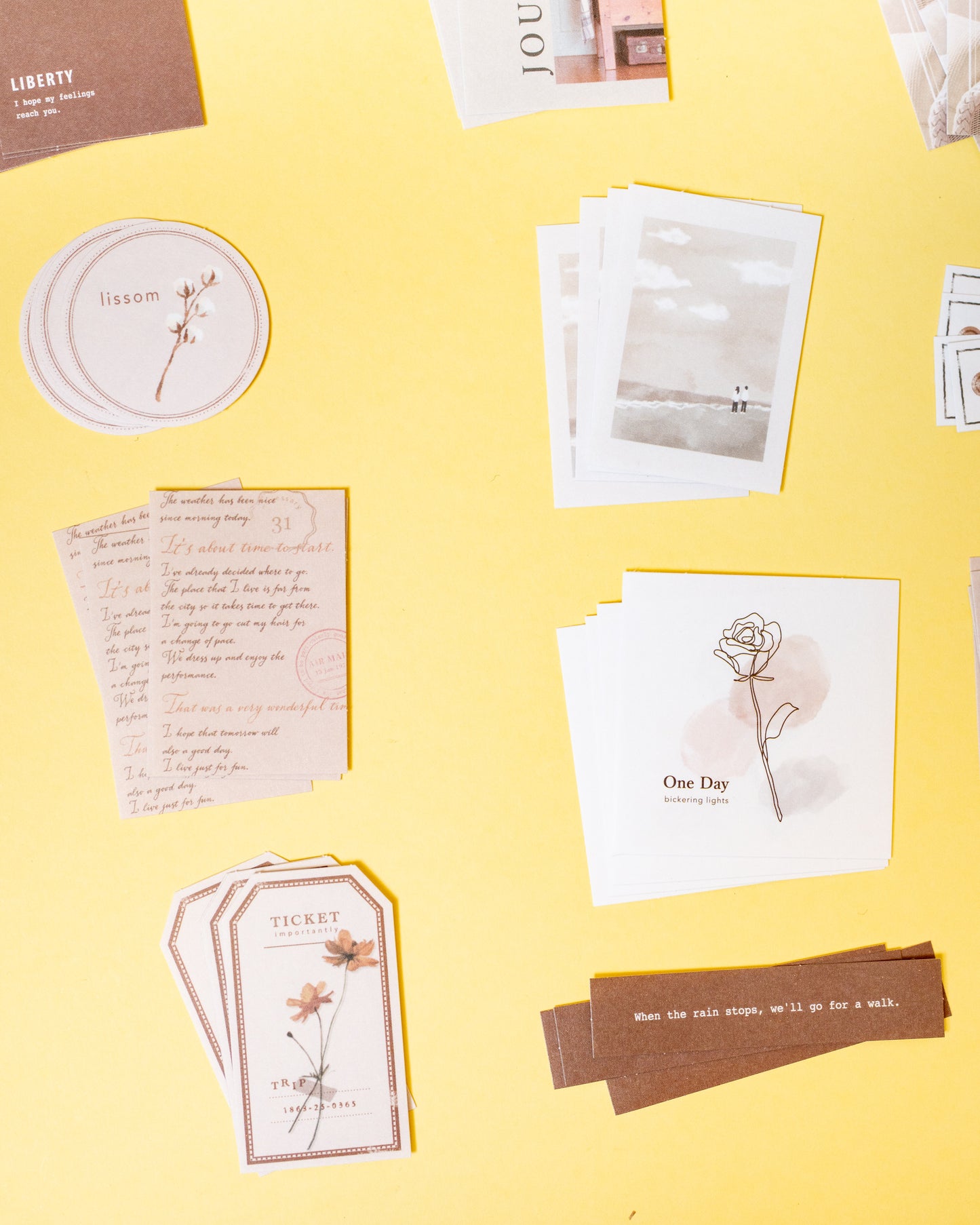Stickers Paper Bundle Brown Mindwave