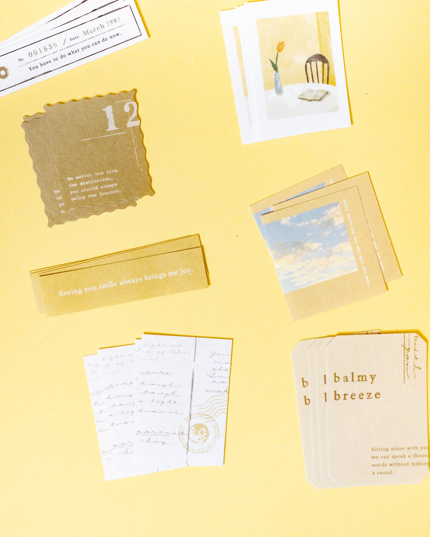 Stickers Paper Bundle Yellow Mindwave