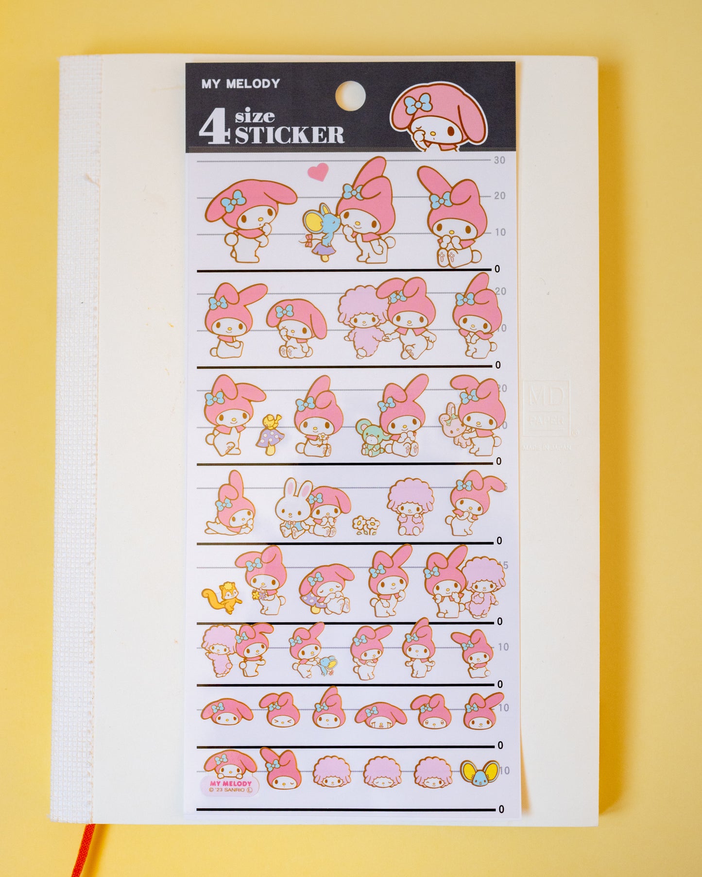 My Melody Stickers 4 sizes