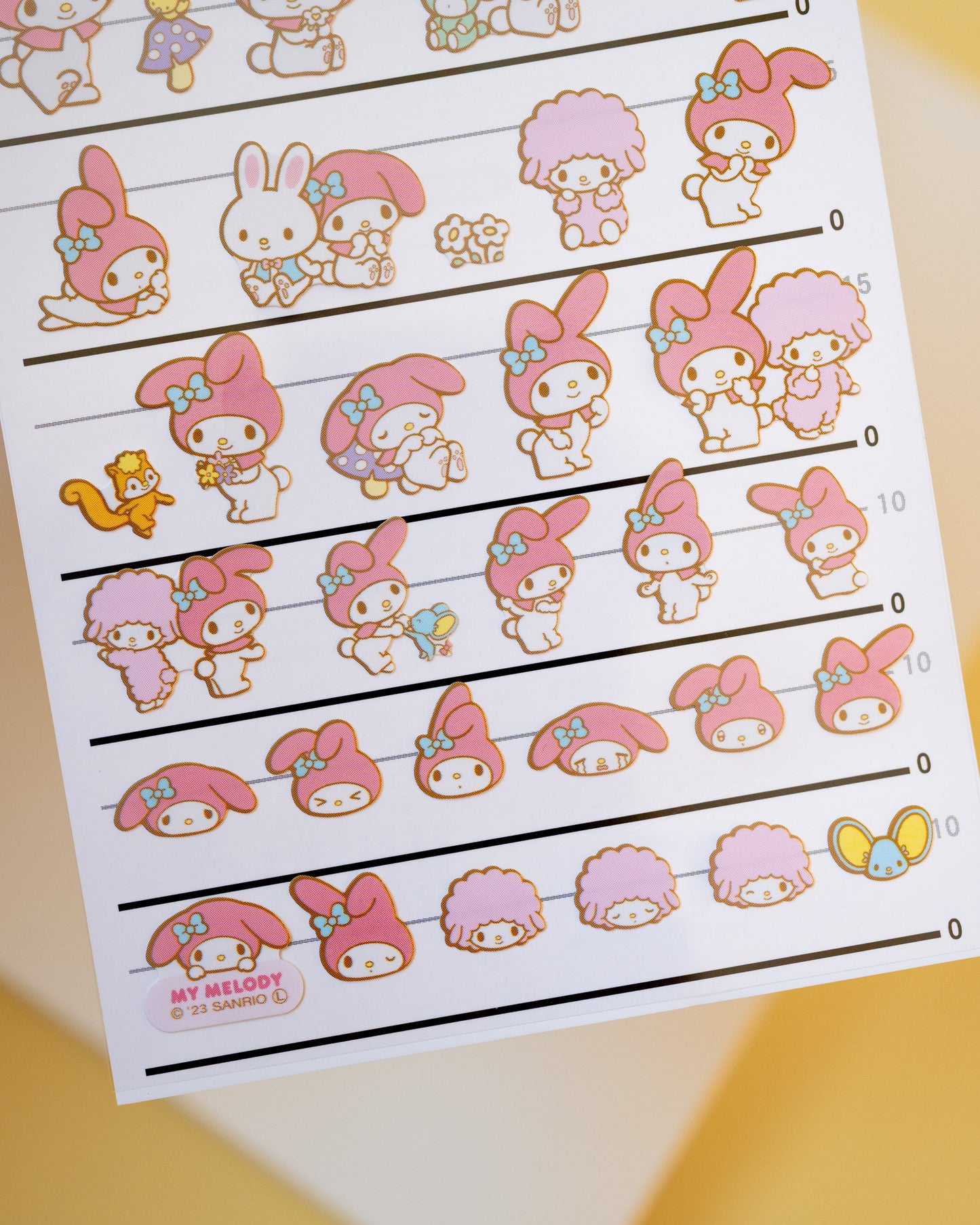 My Melody Stickers 4 sizes