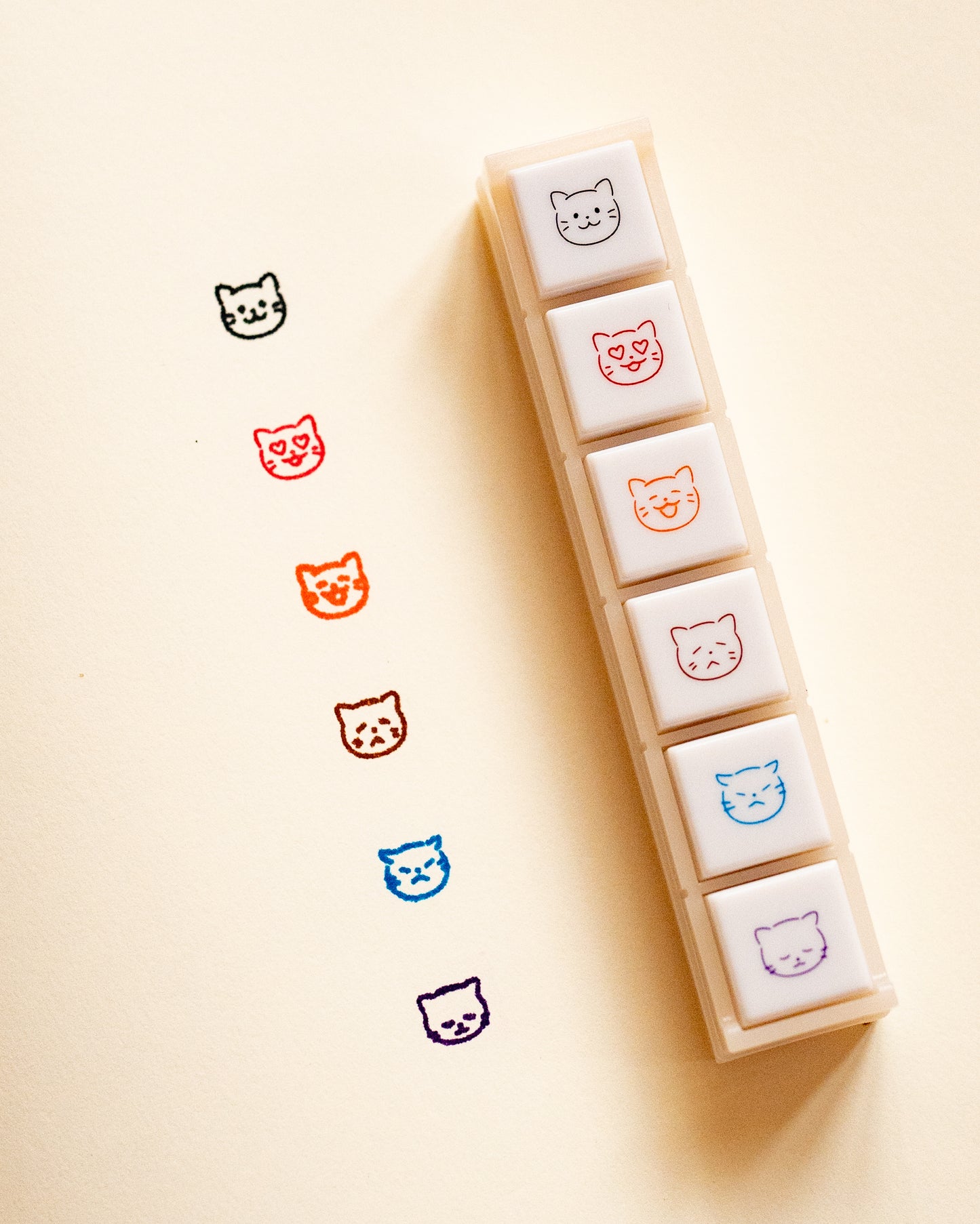 Tampons Pochitto Chats 6 humeurs Kodomo no Kao