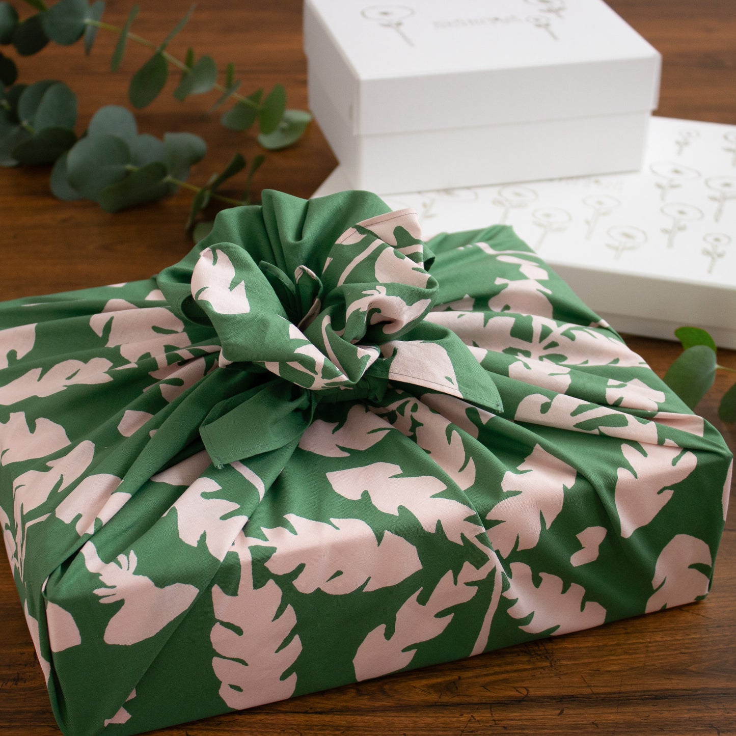 Furoshiki Minä Perhonen Pissenlits en coton bio 100 cm