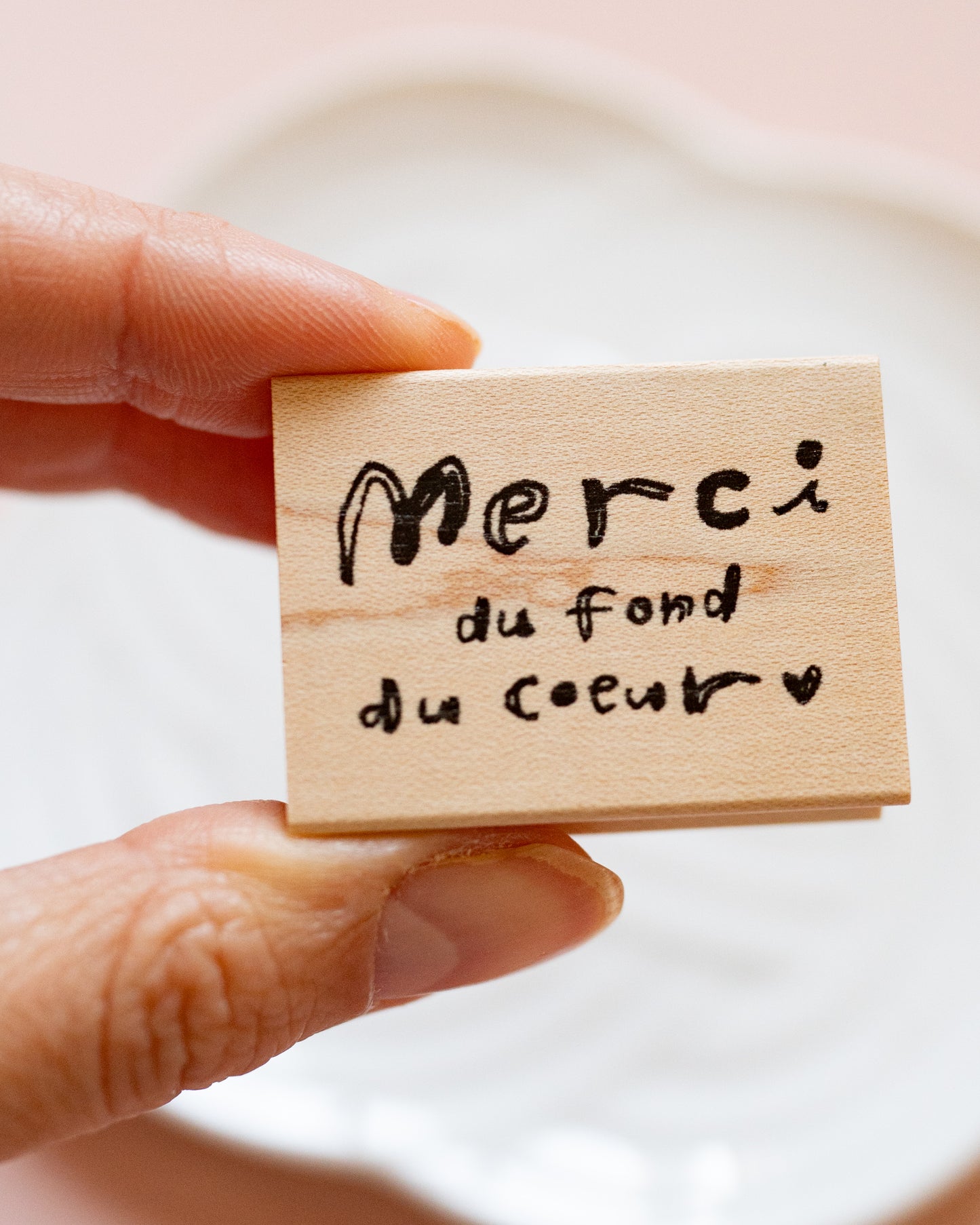 Tampon Merci du fond du coeur Hankodori