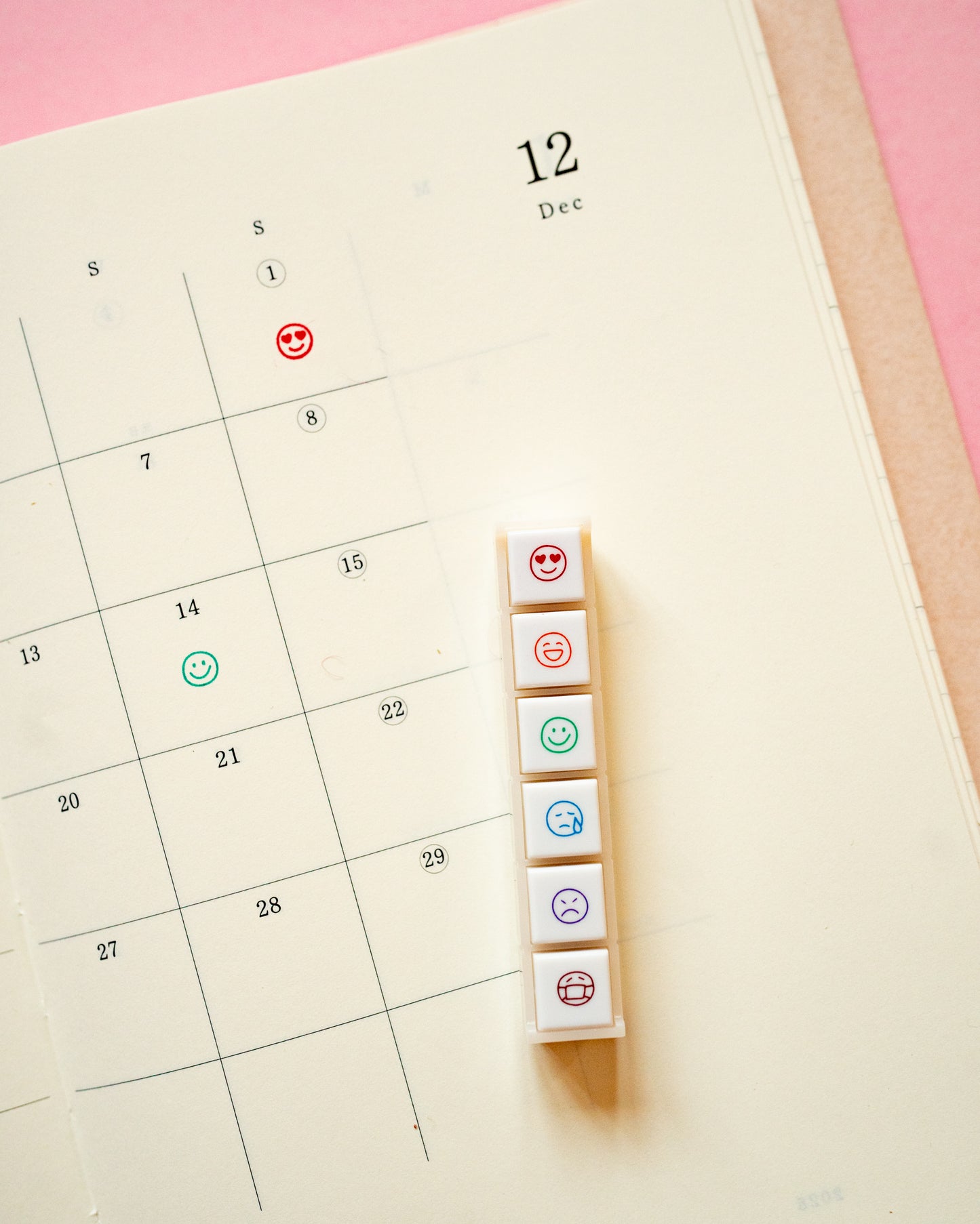 Pochitto Emojis stamps 6 moods Kodomo no Kao