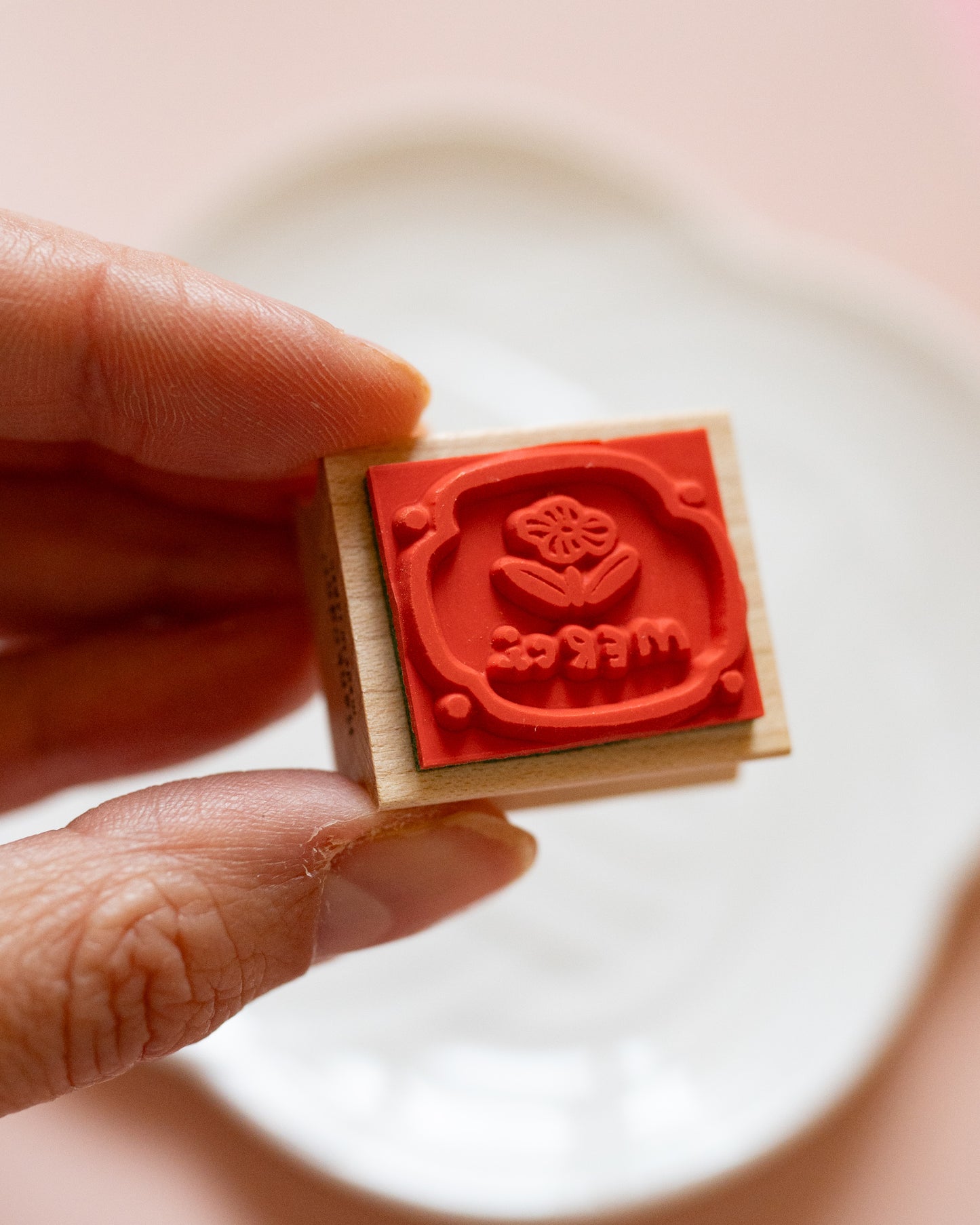 Hankodori Flower Thank You Stamp