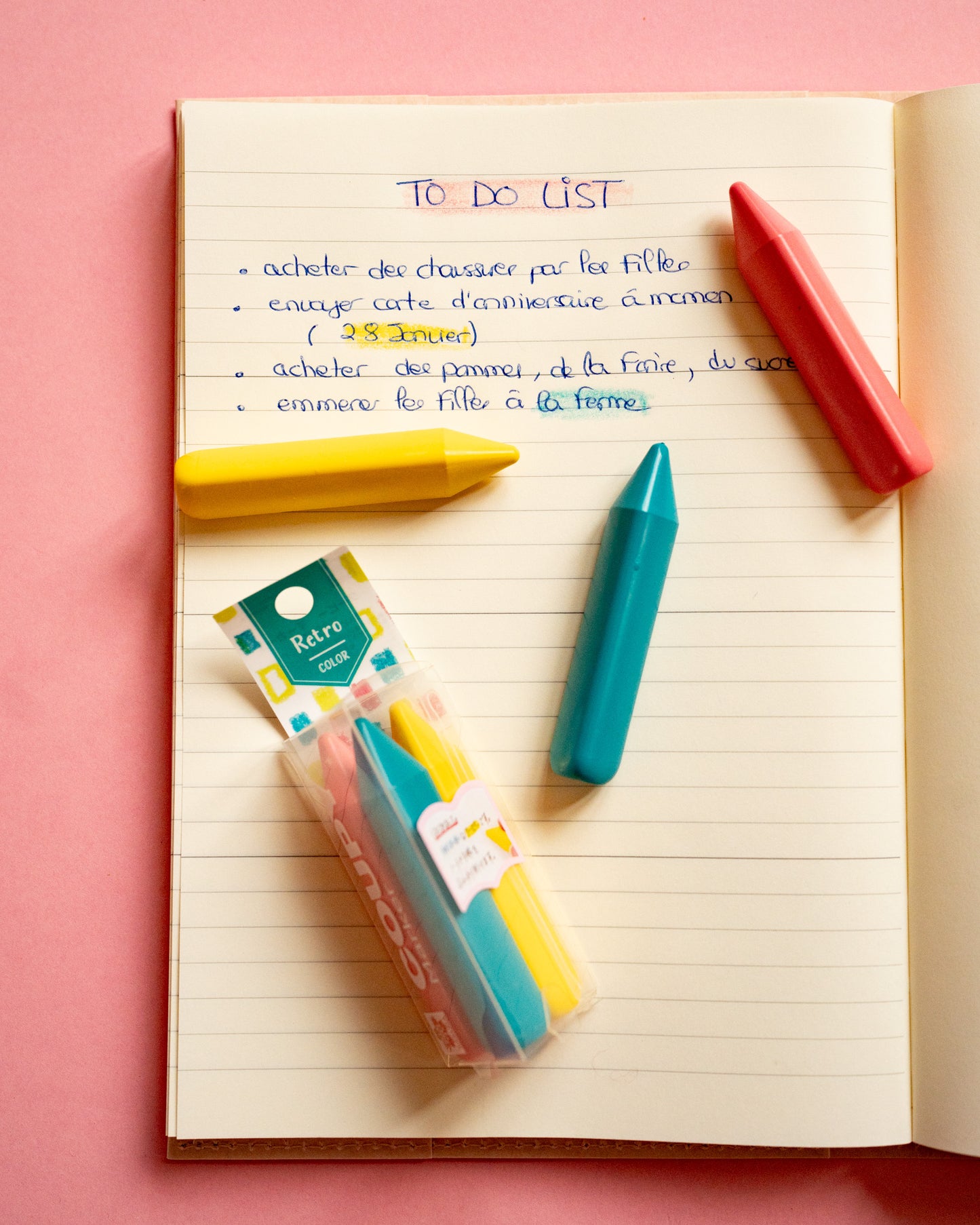Set of 3 Sakura Craypas Croupy Marker Highlighter Pencils Retro Colors