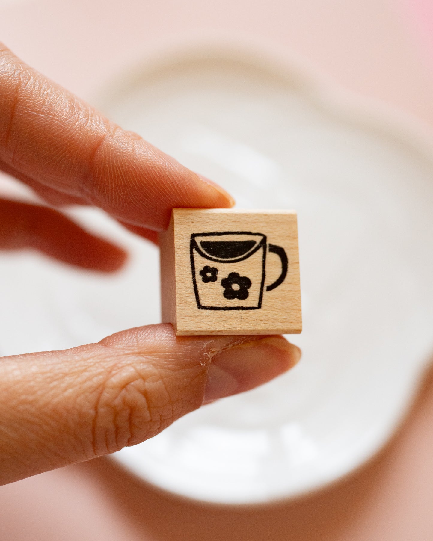 Tampon Mug fleuri Hankodori