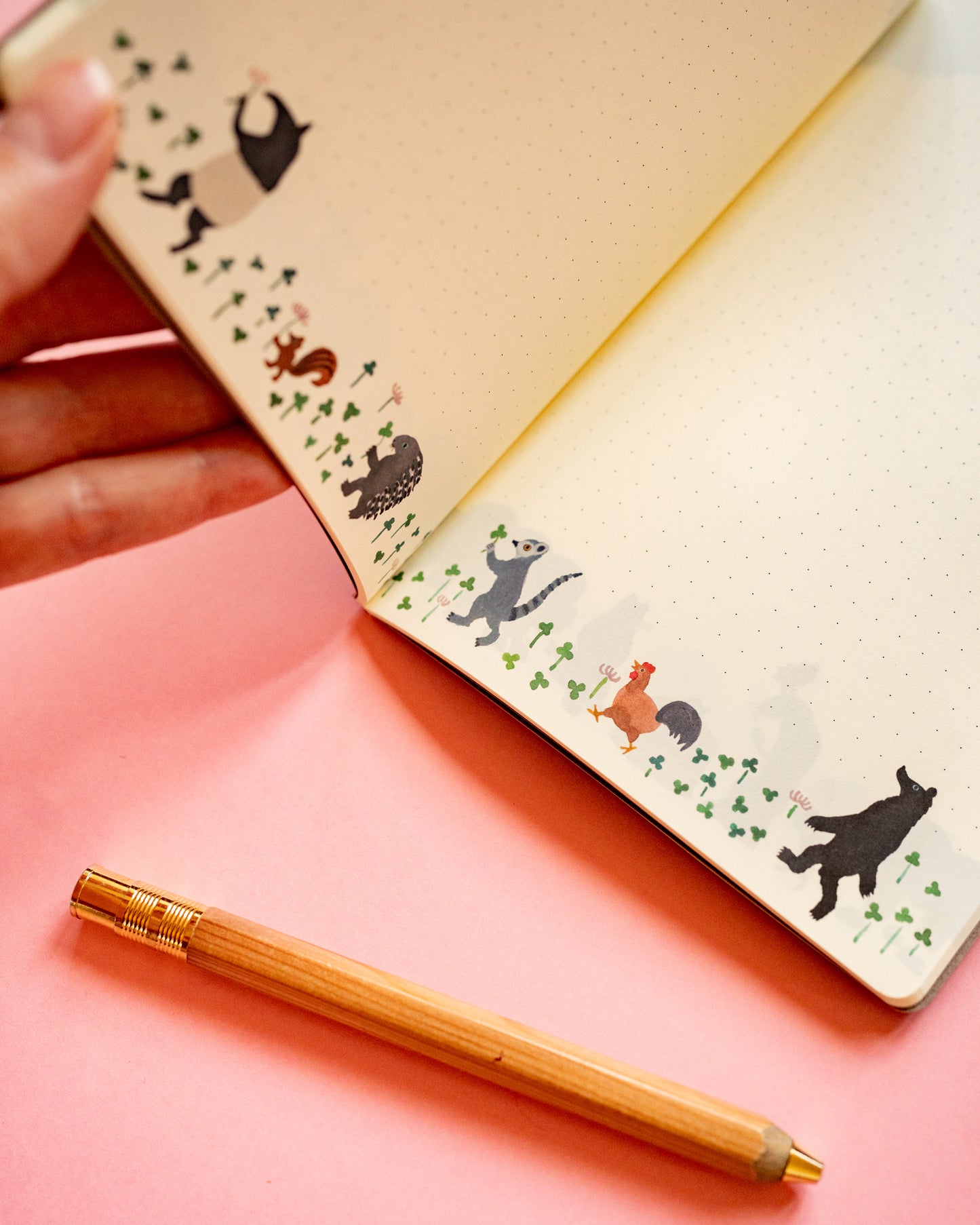 Carnet Yuru Log Animaux de la Forêt