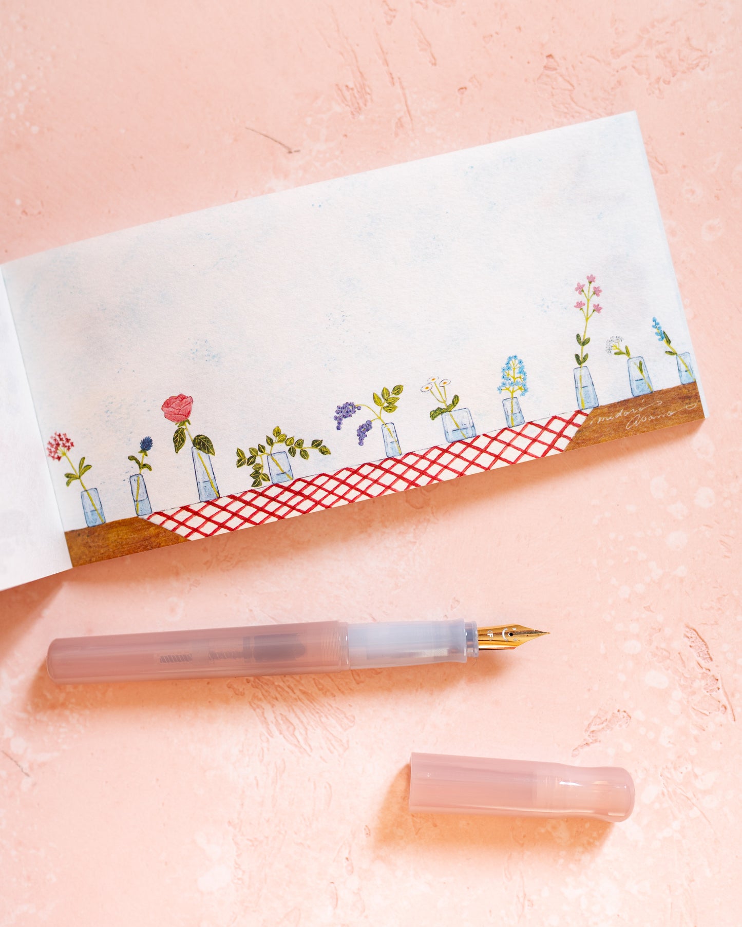 Bloc-notes With Flowers Midori Asano