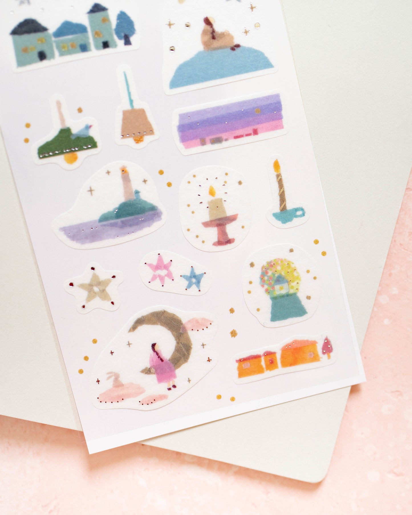 Miki Tamura Akari Silver Foil Stickers