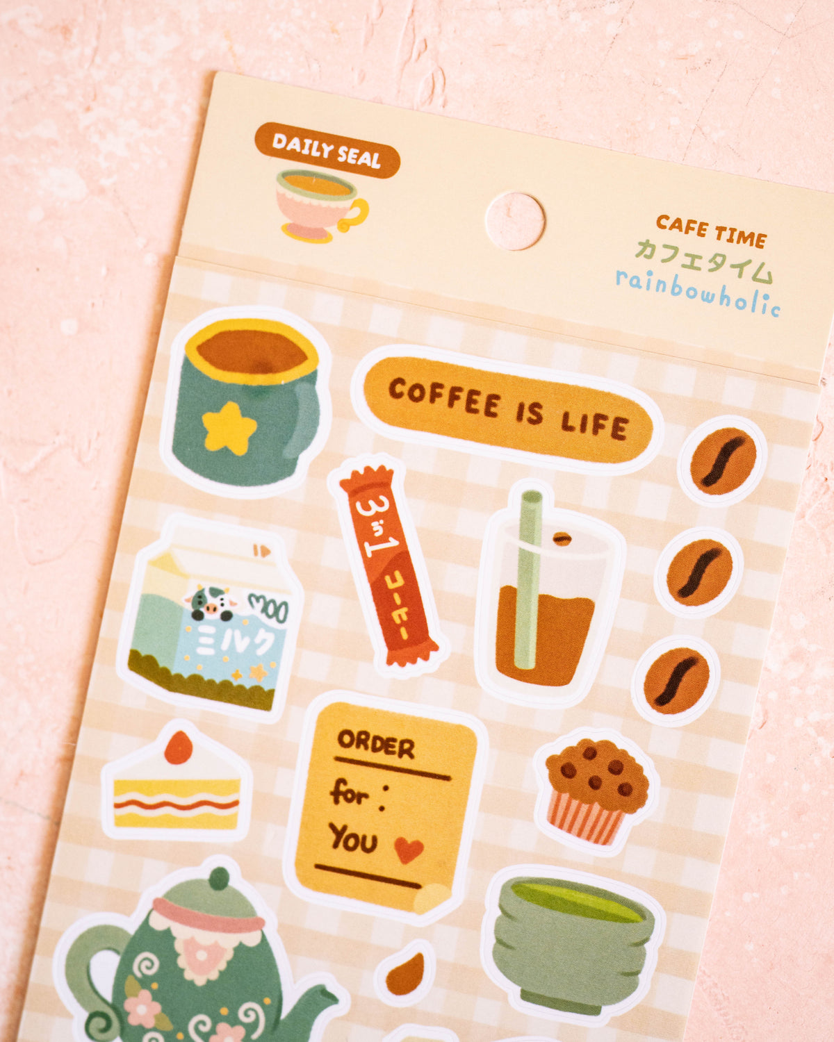 Stickers Cafe and Tea Time – Rainbowholic × Tazdaunicorn