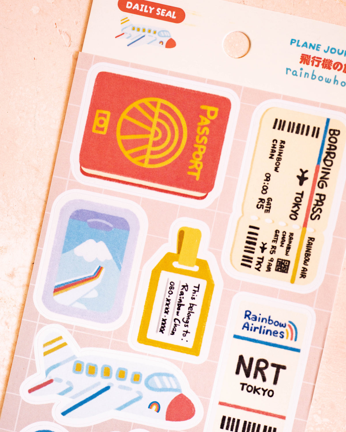 Stickers Airplane Travel – Rainbowholic × Tazdaunicorn